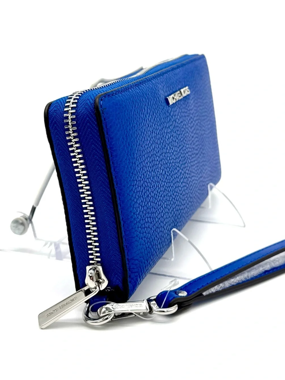 Michael Kors Large Jet Set Travel Continental Wallet Galaxy Blue